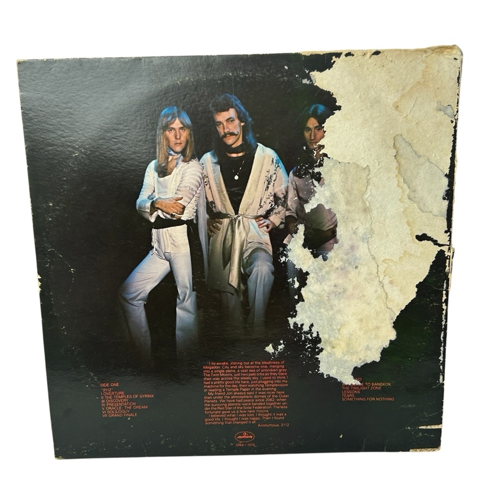 Rush Vinyl Record 2112 album Mercury Records - Picture 3 of 7